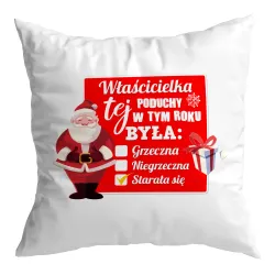 Poduszka BOŻE NARODZENIE Właścicielka w tym roku była